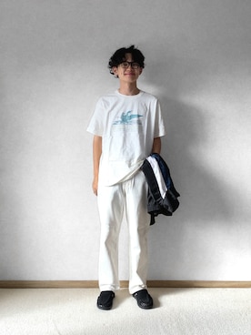 「みんなの白Tフェス」｜「アイテム（ジャケット/アウター）」を使った、ゆうたさん（メンズ・171cm）の夏コーディネート