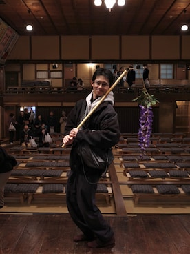 「アイテム（サロペット/オーバーオール）」を使った、ゆうたさん（メンズ・171cm）の冬コーディネート