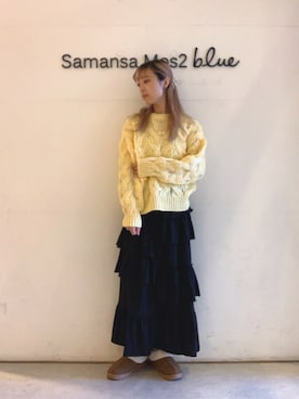 「ehka sopo（エヘカソポ）のムートン風シューズ（ブーツ）」を使った、kanakoさん（レディース・159cm）の秋コーディネート