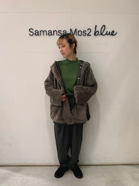 kanakoさんの（Samansa Mos2 blue | サマンサモスモスブルー）を使ったコーディネート