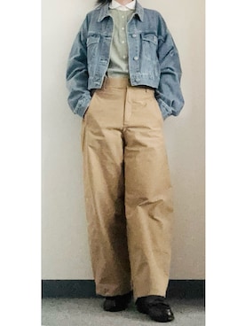 「ORiental TRaffic（オリエンタルトラフィック）のアイテム」を使った、takkeさん（メンズ・154cm）の春コーディネート