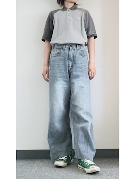 「アイテム（トップス）」を使った、takkeさん（メンズ・154cm）の夏コーディネート