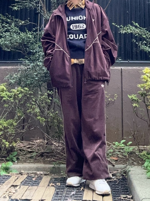 アディカラーシーズナルコーデュロイトラックジャケット　セットアップ アディカラー シーズナル コーデュロイ トラックジャケット シャドー