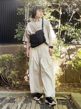 「サコッシュ」｜takkeさん（メンズ・154cm）の夏コーディネート