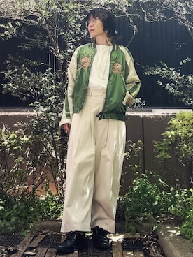 「remer（リメール）のアイテム」を使った、takkeさん（メンズ・154cm）の春コーディネート