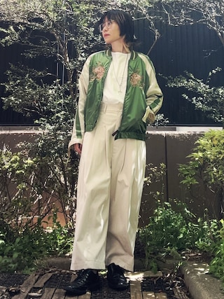 SHINICHIRO ARAKAWAのスカジャンを使った人気ファッション