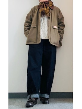 「Java（ジャバ）のアイテム（ジャケット/アウター）」を使った、takkeさん（メンズ・154cm）の冬コーディネート