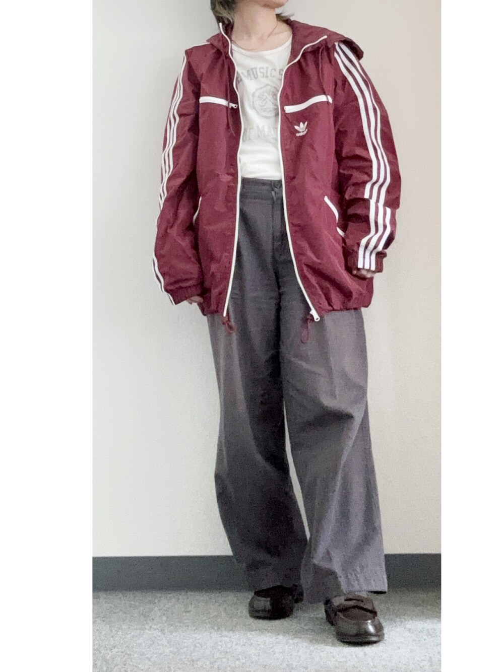 新品　adidas クラシックウインドブレーカー　70ｓ’　復刻 インディゴXL 新品 adidas クラシックウインドブレーカー 70s' 復刻 インディゴXL