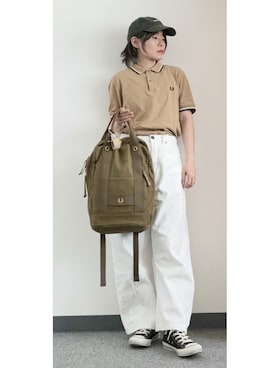 「アイテム（バックパック/リュック）」を使った、takkeさん（メンズ・154cm）の秋コーディネート