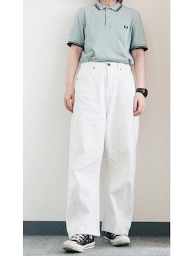 「FRED PERRY（フレッドペリー）のアイテム」を使った、takkeさん（メンズ・154cm）の秋コーディネート