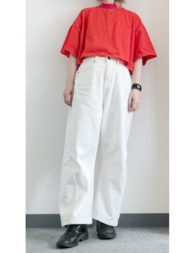 「アイテム（ネックレス）」を使った、takkeさん（メンズ・154cm）の夏コーディネート