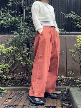 「アイテム（カーディガン/ボレロ）」を使った、takkeさん（メンズ・154cm）の秋コーディネート