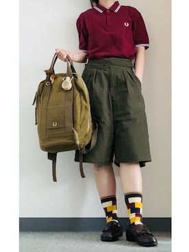 「アイテム（ソックス/靴下、その他）」を使った、takkeさん（メンズ・154cm）の秋コーディネート