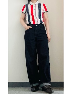 「FRED PERRY（フレッドペリー）のアイテム」を使った、takkeさん（メンズ・154cm）の夏コーディネート