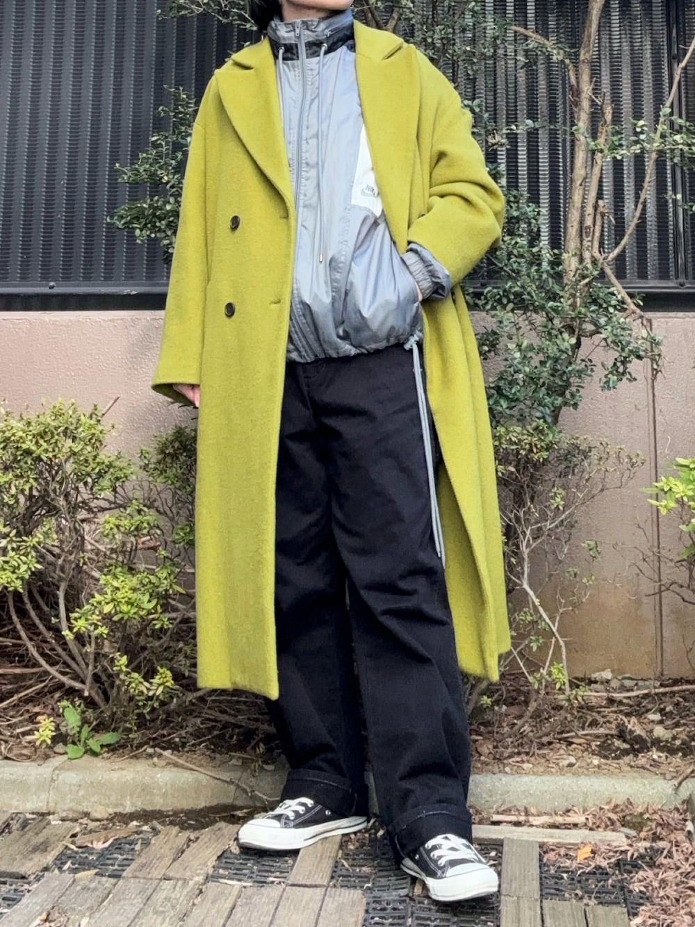 グラム オリーブグリーン チェスターコート ORCIVAL（オーシバル）の「ORCIVAL | ボタンレスチェスター