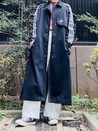 高い 順 希少adidas PRIMEBLUE トレンチコート 3ストライプ