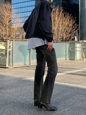 「メゾンマルジェラ」｜「アイテム（ブーツ）」を使った、sakuyaさん（メンズ・173cm）の春コーディネート
