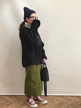 𝚀-𝚌𝚑𝚊𝚗さん(レディース・158cm)の冬コーディネート