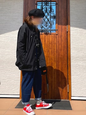 「SCROLLのアイテム」を使った、𝚀-𝚌𝚑𝚊𝚗さん（レディース・158cm）の春コーディネート