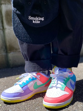 「FR2（エフアールツー）のアイテム（帽子）」を使った、TAHNAさん（レディース・162cm）の夏コーディネート