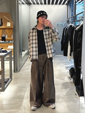 「Lui's（ルイス）のアイテム（アクセサリー）」を使った、コウキさん（メンズ・175cm）の冬コーディネート