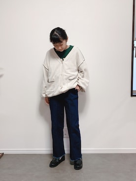 「WEGO（ウィゴー）のアイテム（スウェット）」を使った、Reiさん（キッズ・145cm）の冬コーディネート