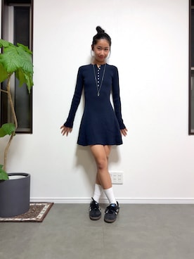 「DIESEL（ディーゼル）のアイテム」を使った、Reiさん（レディース・158cm）の秋コーディネート