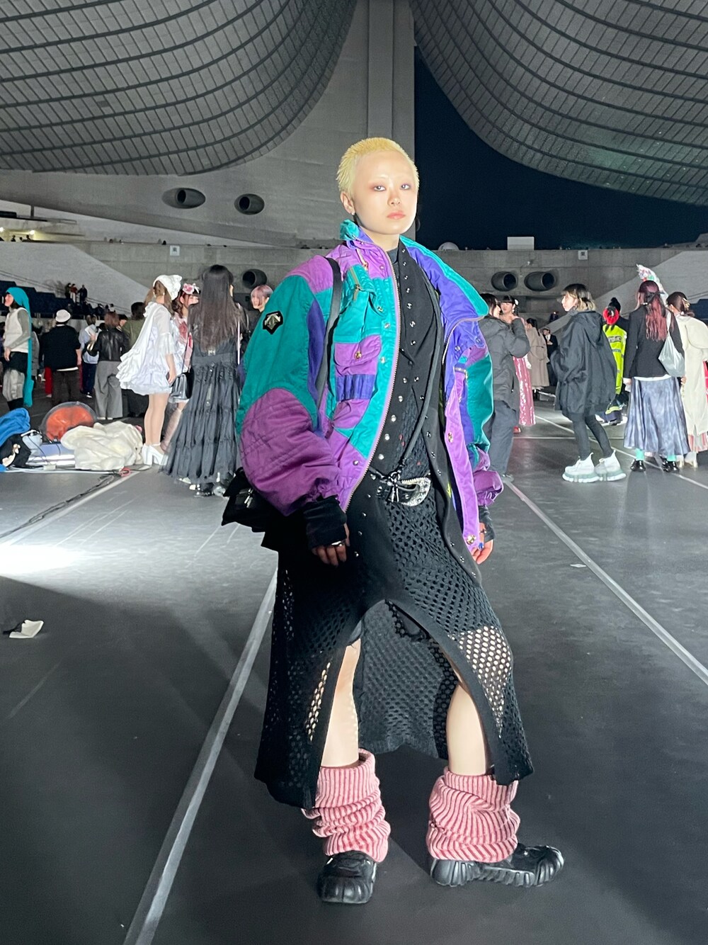 INella（イネラ）の「【INella(イネラ)】2wayメッシュロングニット