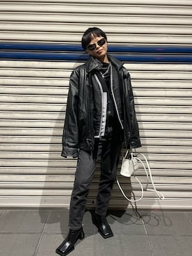 「TELFAR」｜Zagiさん（レディース・152cm）の冬コーディネート