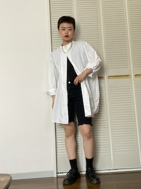 「Re:make（リメイク）のアイテム（パンツ）」を使った、Zagiさん（レディース・152cm）の夏コーディネート