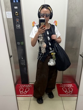 「CAMPER（カンペール）のアイテム」を使った、Zagiさん（レディース・153cm）の夏コーディネート
