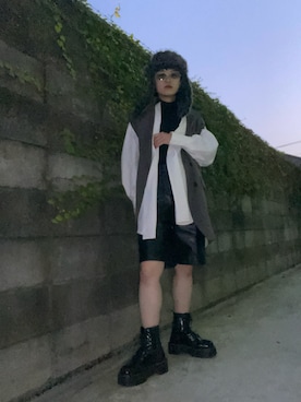 「Candy Stripper（キャンディストリッパー）のアイテム（キャップ）」を使った、Zagiさん（レディース・152cm）の秋コーディネート