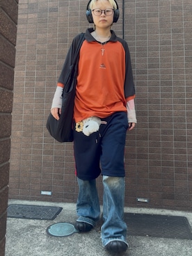「usedのアイテム（トップス、ブラック系）」を使った、Zagiさん（レディース・153cm）の春コーディネート