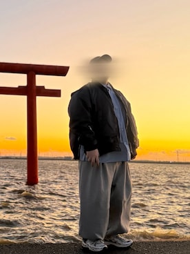 「ANGLAN（アングラン）のアイテム」を使った、kaaaazさん（メンズ・173cm）の冬コーディネート