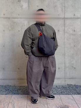 「ANGLAN（アングラン）のアイテム」を使った、kaaaazさん（メンズ・173cm）の冬コーディネート