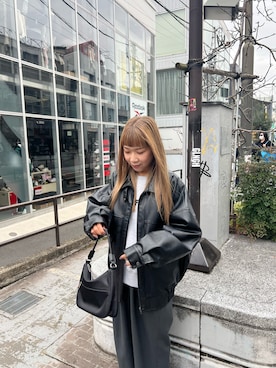 「COLONY 2139（コロニートゥーワンスリーナイン）のアイテム（ブルゾン）」を使った、otohaさん（レディース・156cm）の冬コーディネート