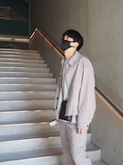 WYM LIDNM（ウィム バイ リドム）の「PE W-POCKET WIDE BLOUSON SET-UP