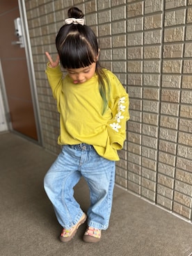 「BREEZE（ブリーズ）のアイテム」を使った、ぽぽめさん（キッズ・100cm）の秋コーディネート