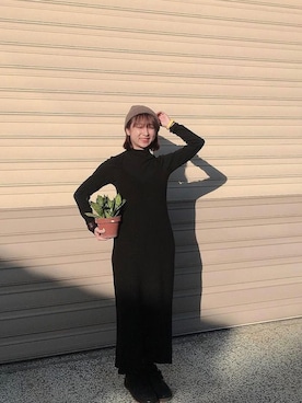 「QUEEN SHOP（クイーンショップ）のアイテム（帽子）」を使った、Sha Linさん（レディース・150cm）の秋コーディネート