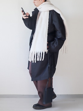 「ブラウンパンツ」｜「アイテム（その他）」を使った、kotaさん（メンズ・173cm）の冬コーディネート