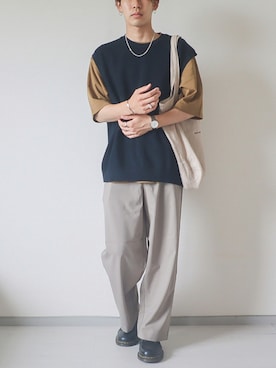 「UNIQLO U」｜kotaさん（メンズ・173cm）の夏コーディネート