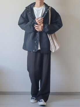 「RUUBON（ルーボン）のアイテム（マウンテンパーカー）」を使った、kotaさん（メンズ・173cm）の秋コーディネート