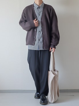 「ワイドシルエット」｜「アイテム（その他）」を使った、kotaさん（メンズ・173cm）の春コーディネート