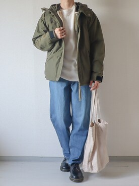「URBAN RESEARCH Sonny Label（アーバンリサーチサニーレーベル）のアイテム（マウンテンパーカー）」を使った、kotaさん（メンズ・173cm）の冬コーディネート