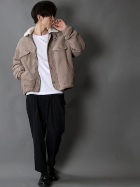 「SITRY（シトリー）のアイテム（ブルゾン）」を使った、狩野 博文さん（メンズ・178cm）の冬コーディネート