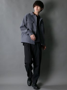 「SITRY（シトリー）のアイテム（ブルゾン）」を使った、狩野 博文さん（メンズ・178cm）の冬コーディネート
