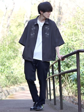 「SITRY（シトリー）のアイテム（ジャケット/アウター）」を使った、狩野 博文さん（メンズ・178cm）の春コーディネート