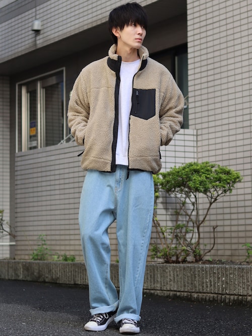 TAYLOR MADE トレーナー　 ホワイト/グリーン メイソングレイ MAYSON GREY ペーパーヤーンメッシュヘムニット