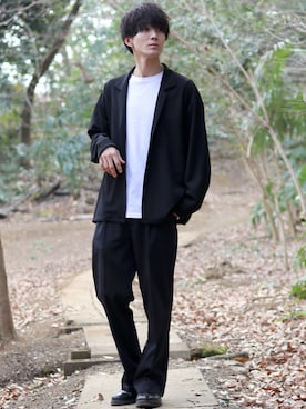「SITRY（シトリー）のアイテム（ジャケット/アウター）」を使った、狩野 博文さん（メンズ・178cm）の春コーディネート