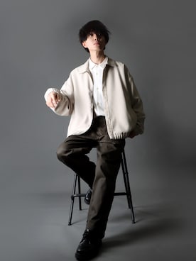 「SITRY（シトリー）のアイテム（ジャケット/アウター）」を使った、狩野 博文さん（メンズ・178cm）の春コーディネート
